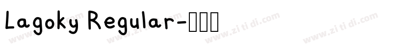 Lagoky Regular字体转换 Lagoky Regular字体转换